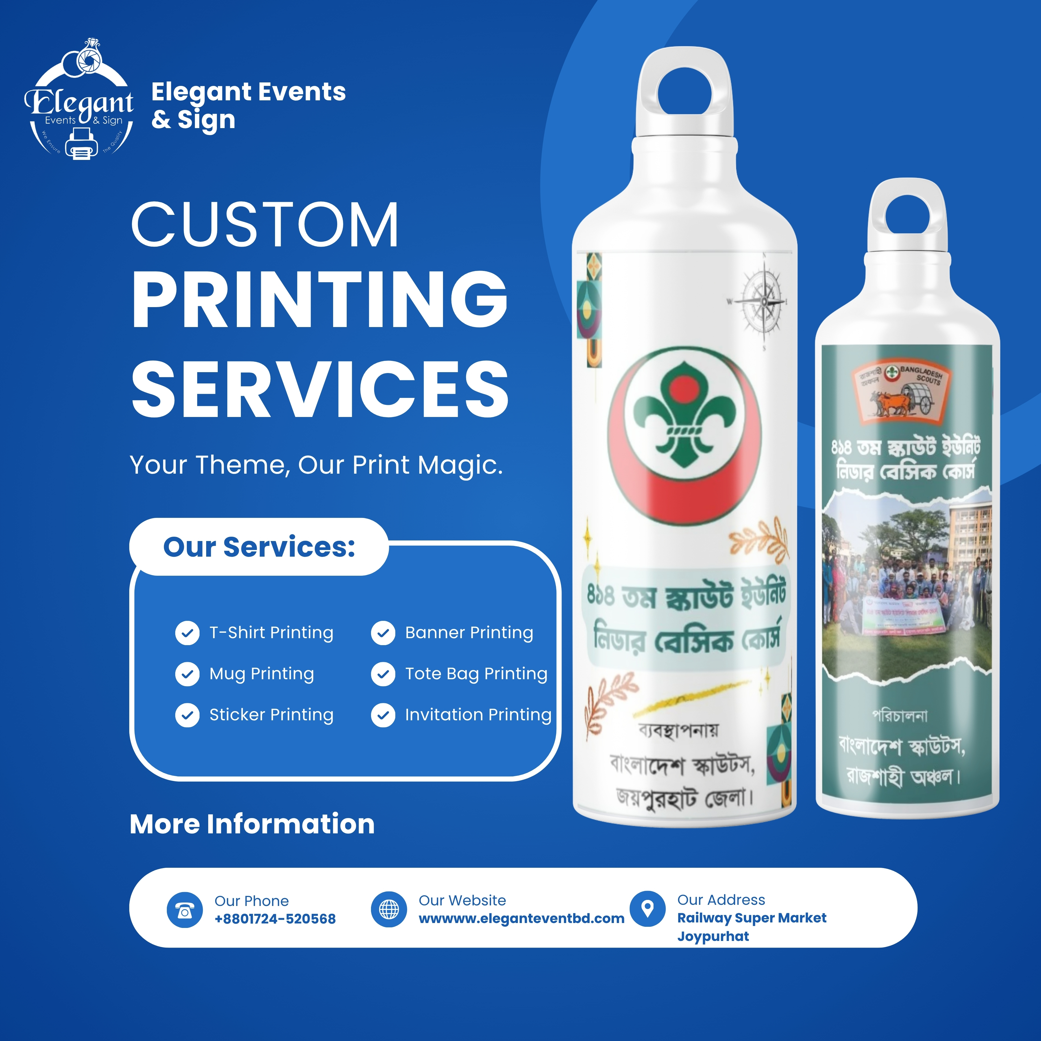 Water bottle Print 600ml